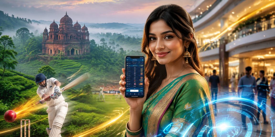 বাংলাদেশের চা বাগানে ক্রিকেট বেটিং উপভোগরত ব্যবহারকারী